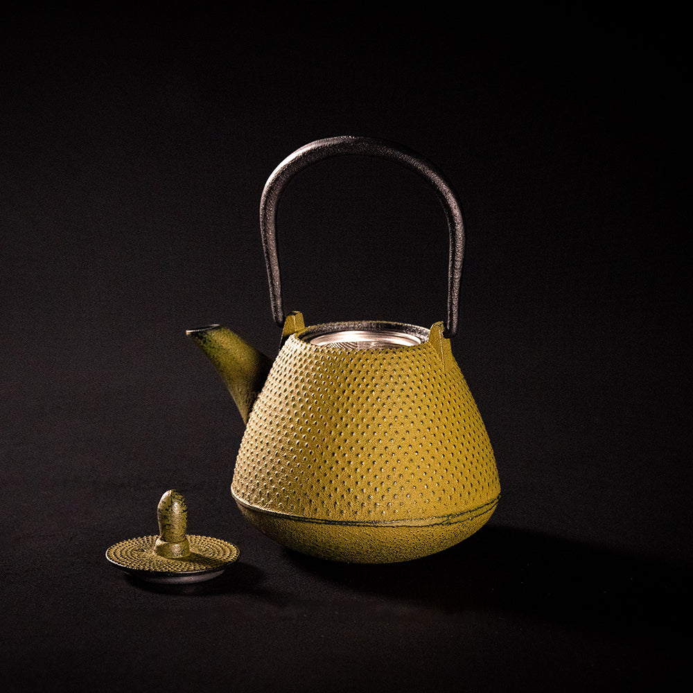 Nanbu Ironware Teapot Dome-shaped (Fuji-shaped) Arare 0.4L