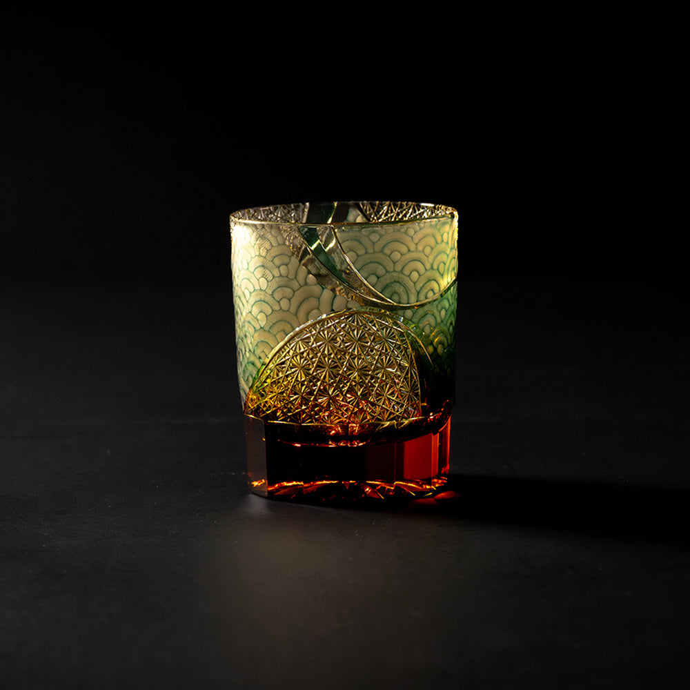 Edo Kiriko Old Glass Wave Mini
