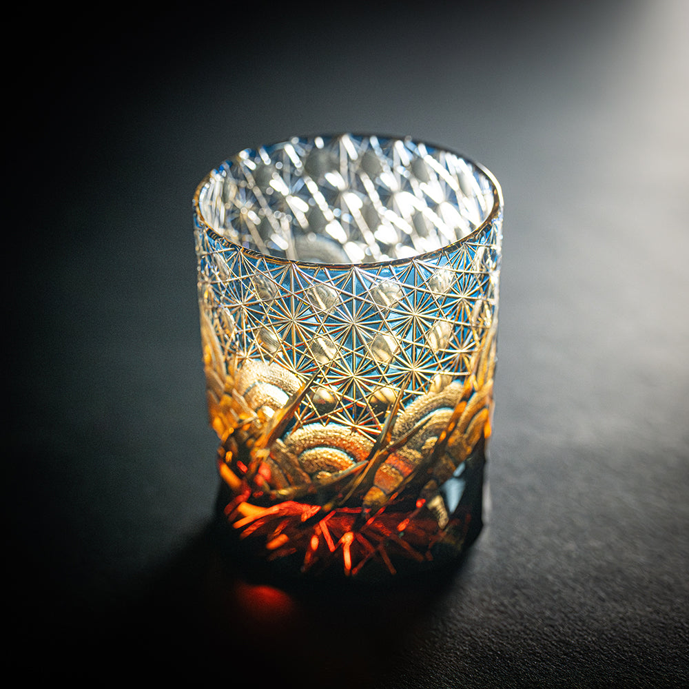 Edo Kiriko Old Glass Ripples Mini