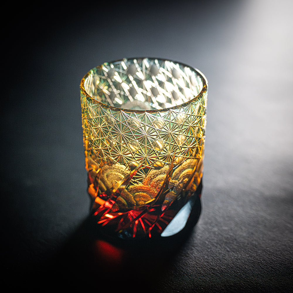 Edo Kiriko Old Glass Ripples Mini